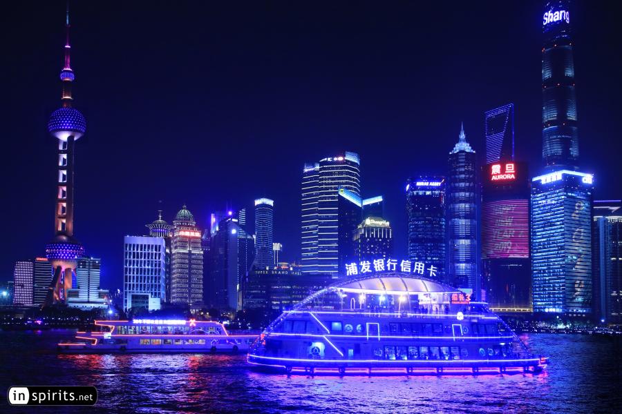 Sparkling Shanghai's Skyline at New Year
