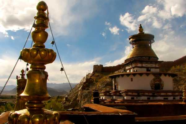 Gyantse Kumbum and Monastery in Tibet