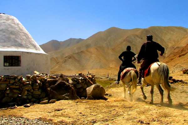 Horse Riding in the Pamir Mountains